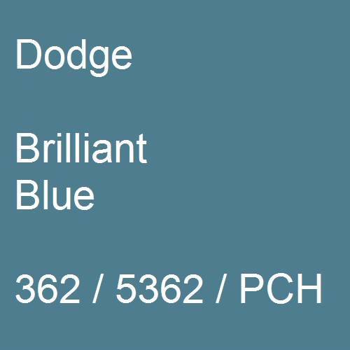 Dodge, Brilliant Blue, 362 / 5362 / PCH.